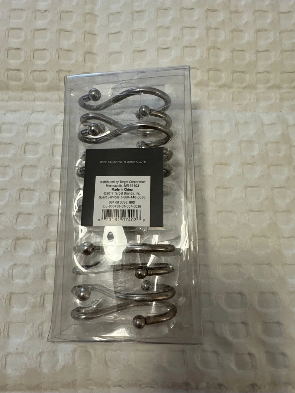 Brushed Nickel Shower Hooks